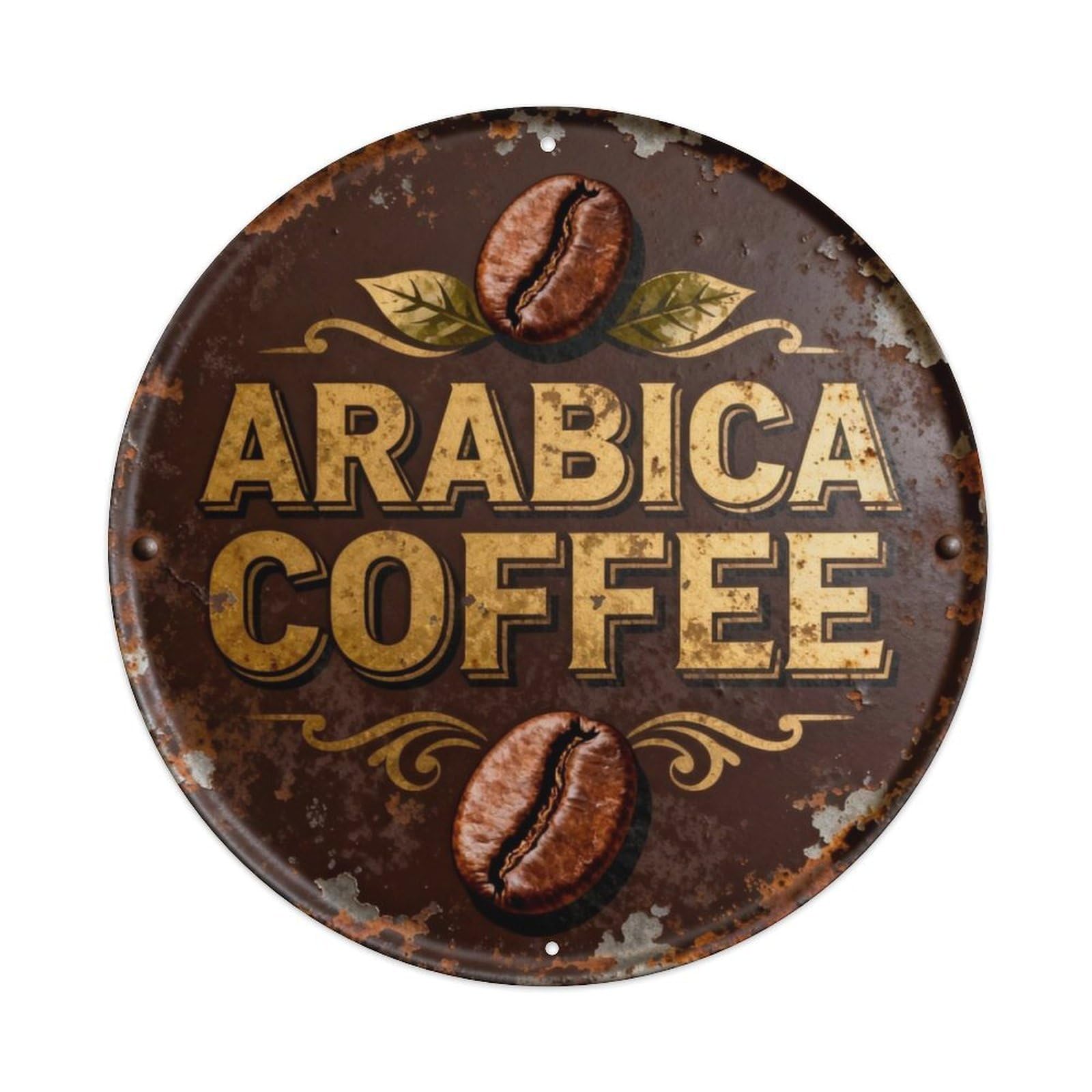 Arabica Coffee Metal Tin Sign Plaque