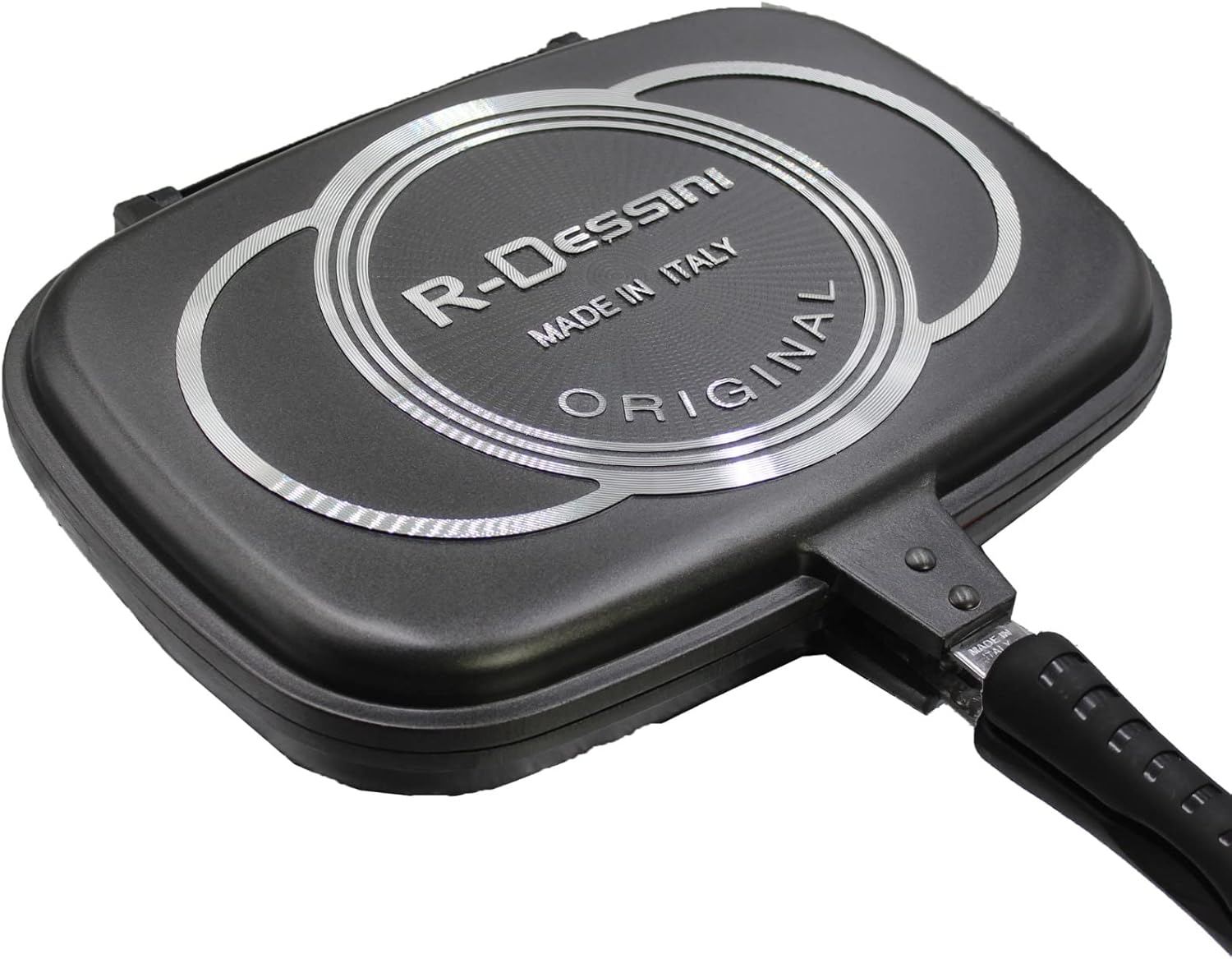 RDessini Aluminum TwoSided Double Grill Non Stick Pressure Pan 40 cm