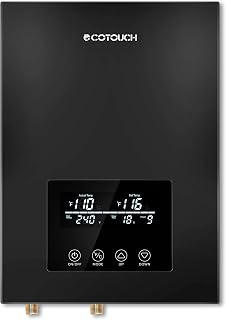 Tankless Water Heater Electric, ECOTOUCH 9kW 240V On Demand Hot Water Heater Electric Instant Water Heaters with Self-Modu... Price In India