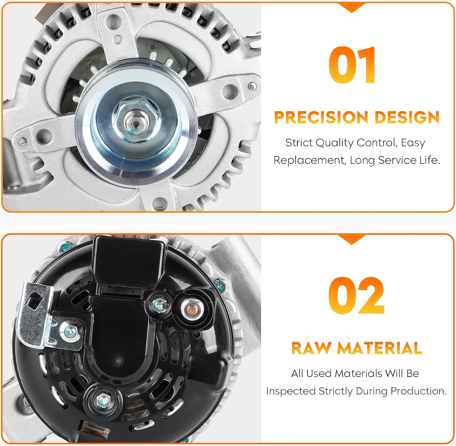 New Alternator for Acura Tsx 2004-2008, Honda Accord 2.4L 2003-2007, Element 2.4L 2003-2011, CRV 2007-2011, Civic 2L 2006-2011, Csx 2006-2008, 105Amp S7 12V CW, 31100-RAA-A01, 13980N
