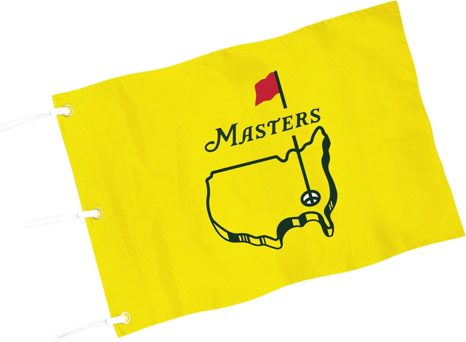 Major Golf Flag with Grommets, Double-Side Printed Flag, 420D Nylon Golf Pin Flags, Putting Green Flags for Golf Course Driving Range Collection, 14" H x 20" L, Yellow