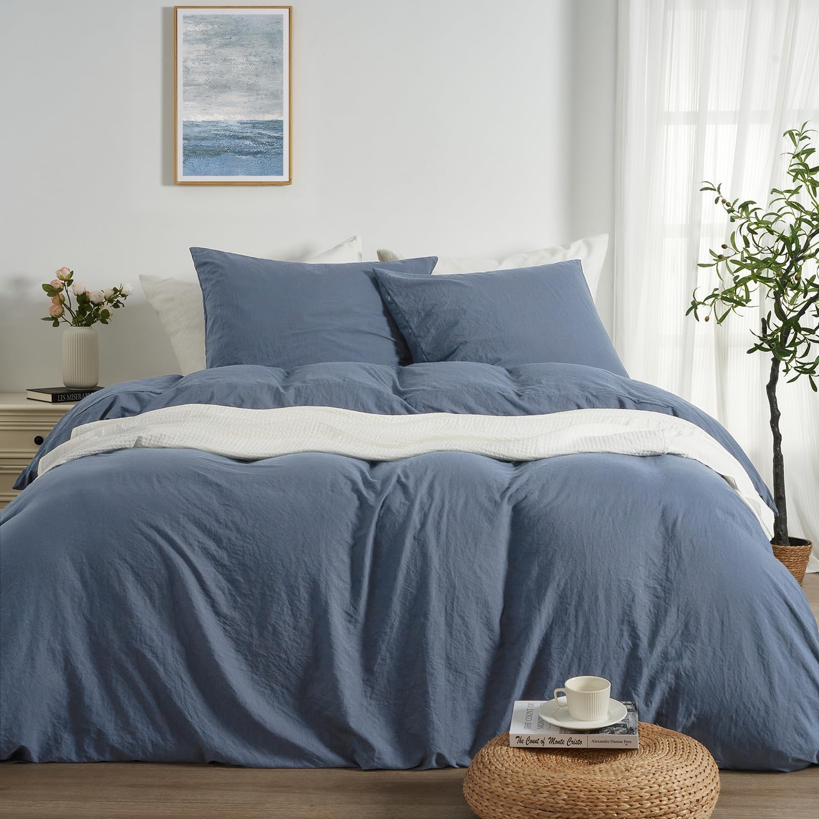 Duvetnova Bettwäsche- Weiche Vorgewaschene ÖKO-TEX Polyester Mikrofaser Bettwäsche-Set