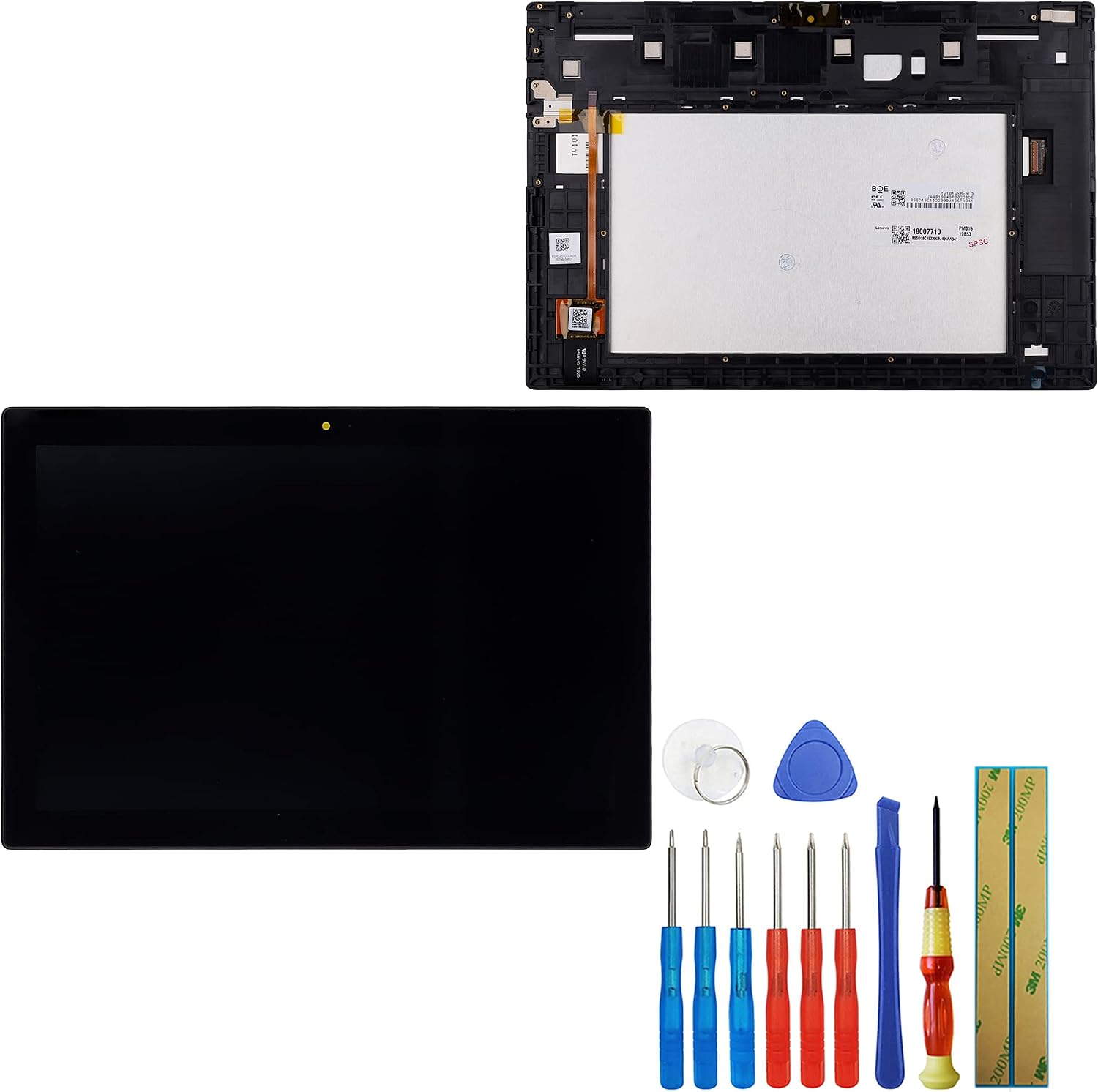 LCD Display Replacement Compatible with Lenovo Tab 4 10" WiFi X304 TB-X304L TB-X304F LCD Touch Screen Digitizer Full Assembly Black with Frame