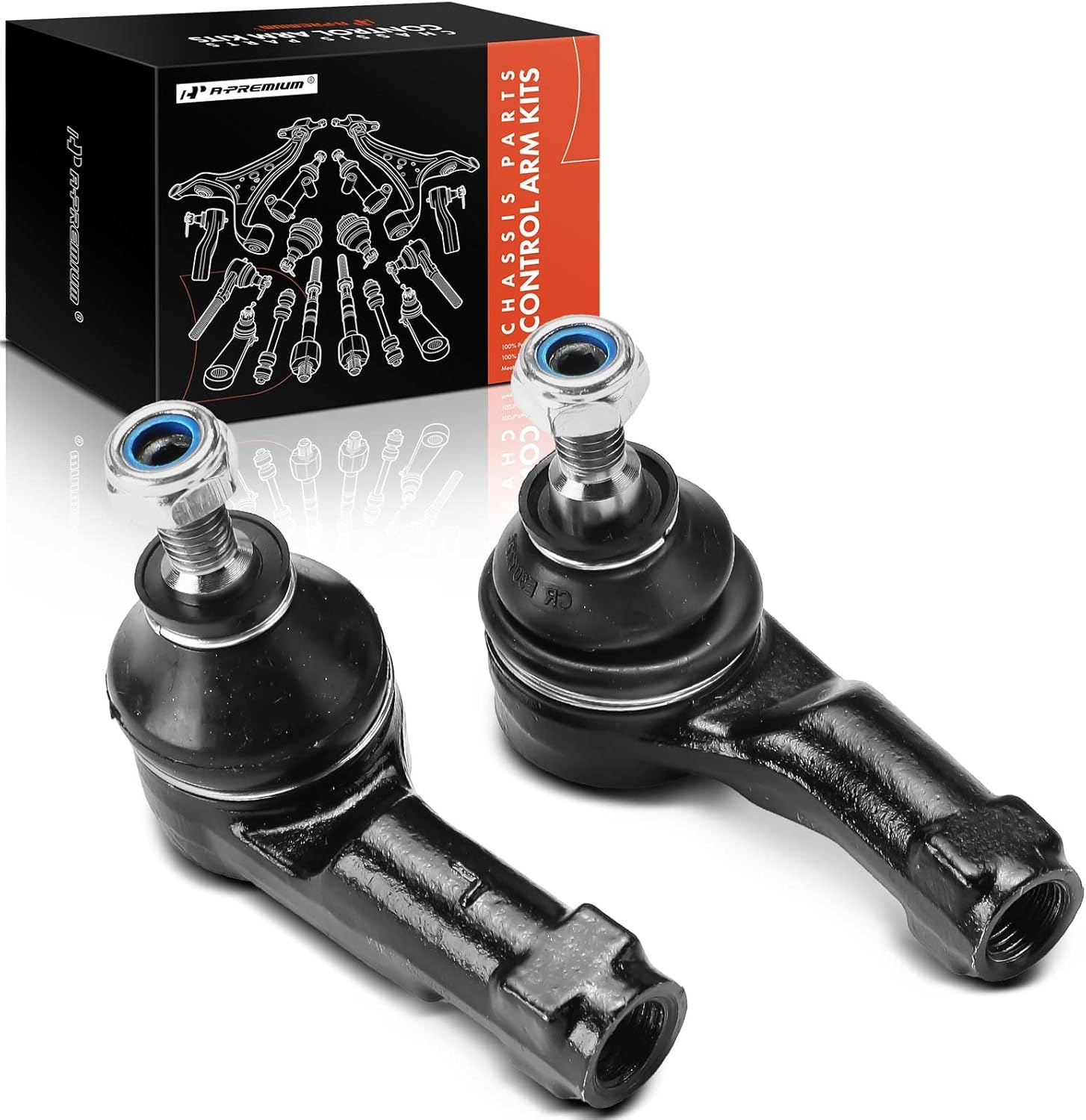A-Premium 2 x Front Outer Tie Rod Ends, Compatible with Ford Focus 2008 2009 2010 2011