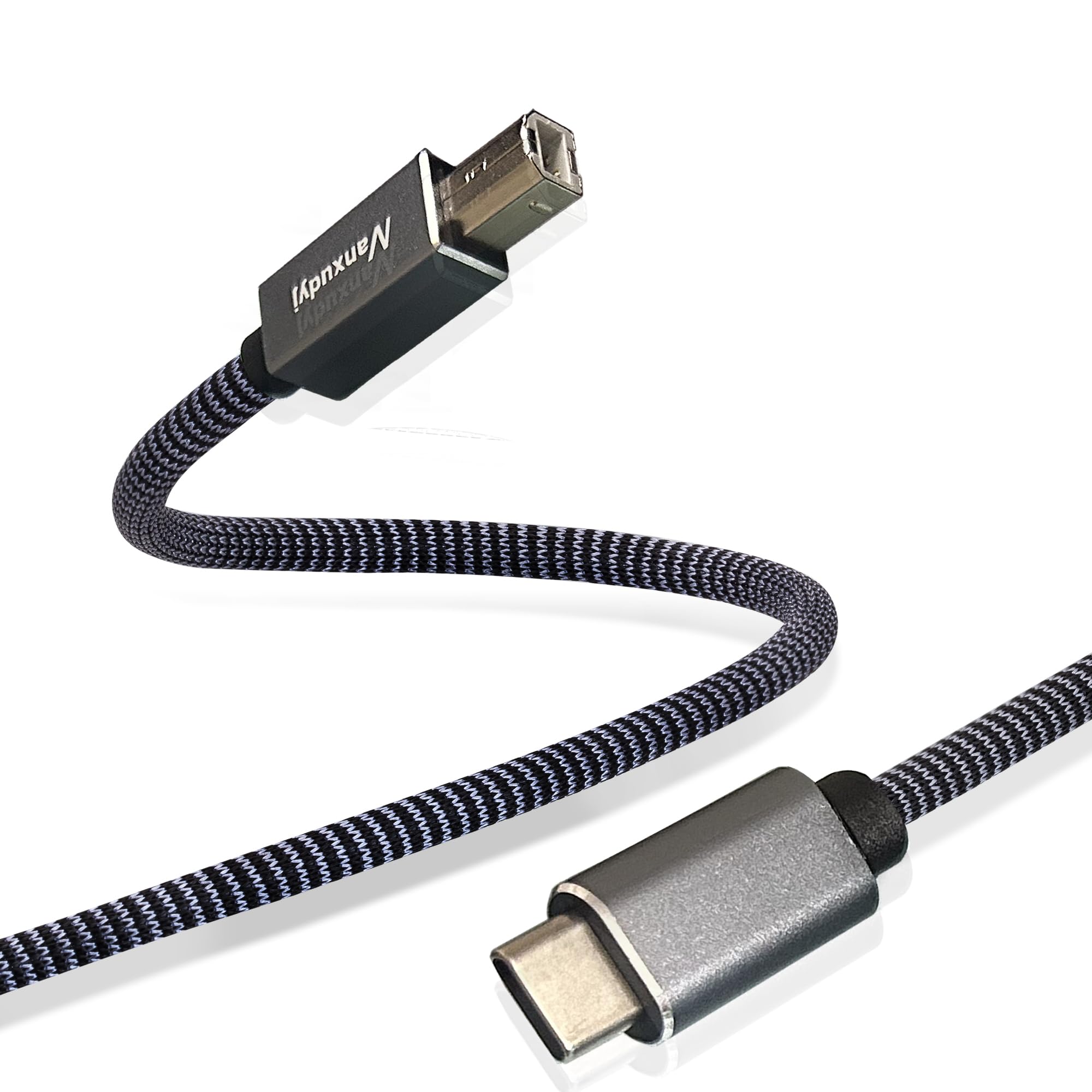 Printer Cord Cable 6FT,USB B to USB C Printers Cable,Type C Printer Cord Compatible with DIMI,Pixel, MacBook Pro/Air, HP Canon Printers,Laptops, Pro and More Type-C