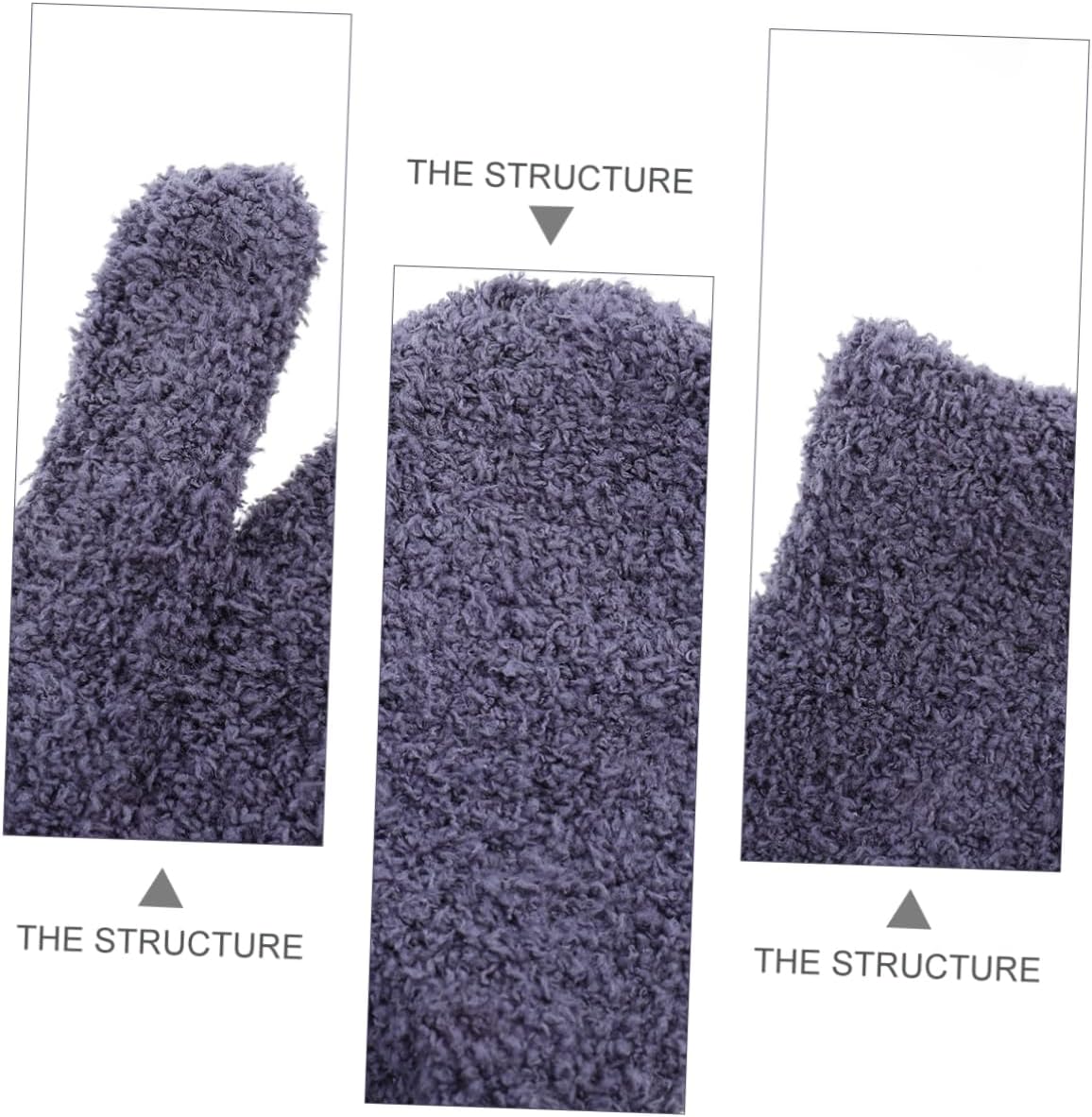 6Pairs Half Fleece Mittens for Adults Full Finger Winter Gloves Warm Comfortable Protection for Men and Women