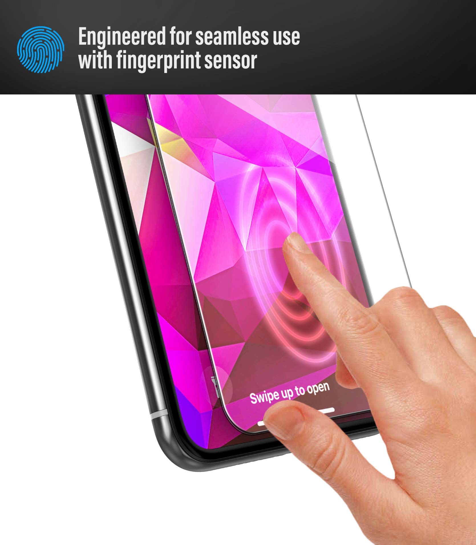 MagGlass Pellicola Vetro Temperato Privacy+ per iPhone 14 Pro Max – Protezione Schermo Anti-Spy con Finitura Laterale Oscurata, Compatibile con Cover
