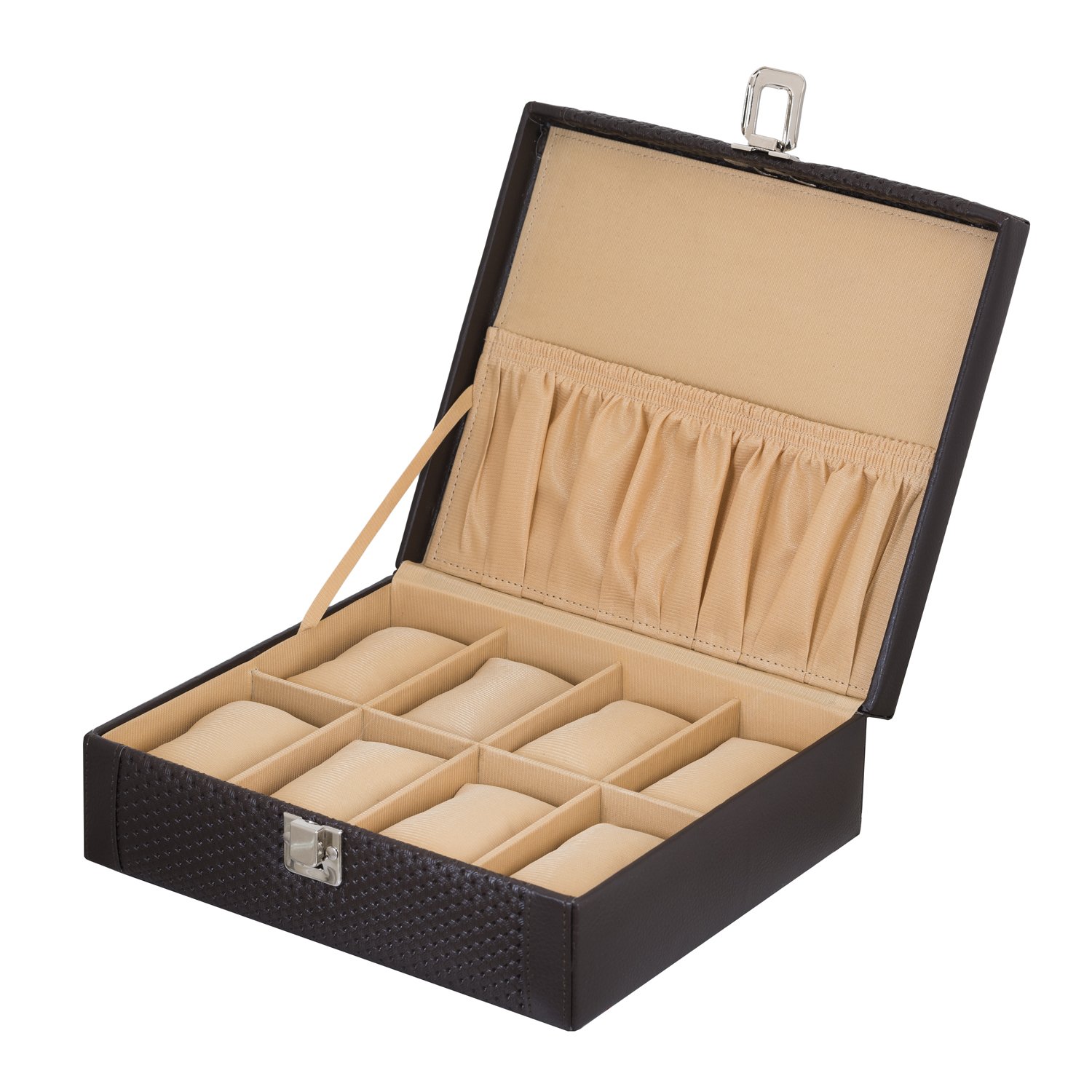 Valley. PU Leather 8 Slot Black Colour Watches Box (B07CDR2PR2) Amazon Price History, Amazon Price Tracker