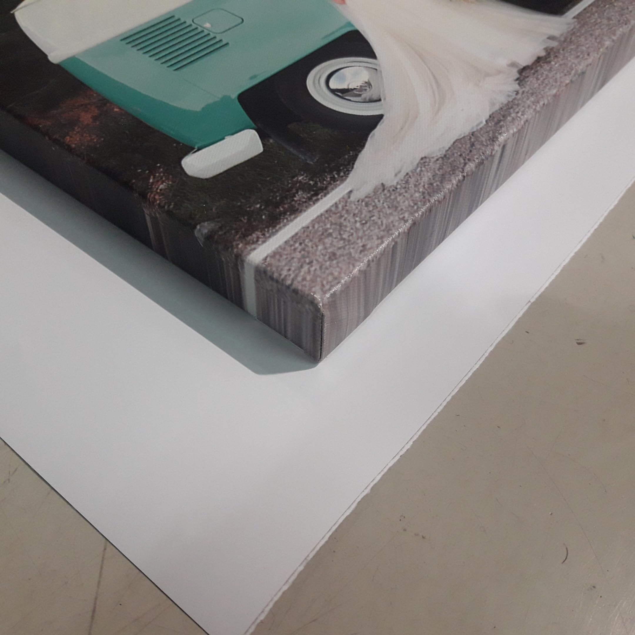 Genérico Lienzo personalizado con tu foto - Impresión sobre canvas de algodón, barnizado y montado en bastidor de madera de 3cm | Tamaño 50x100