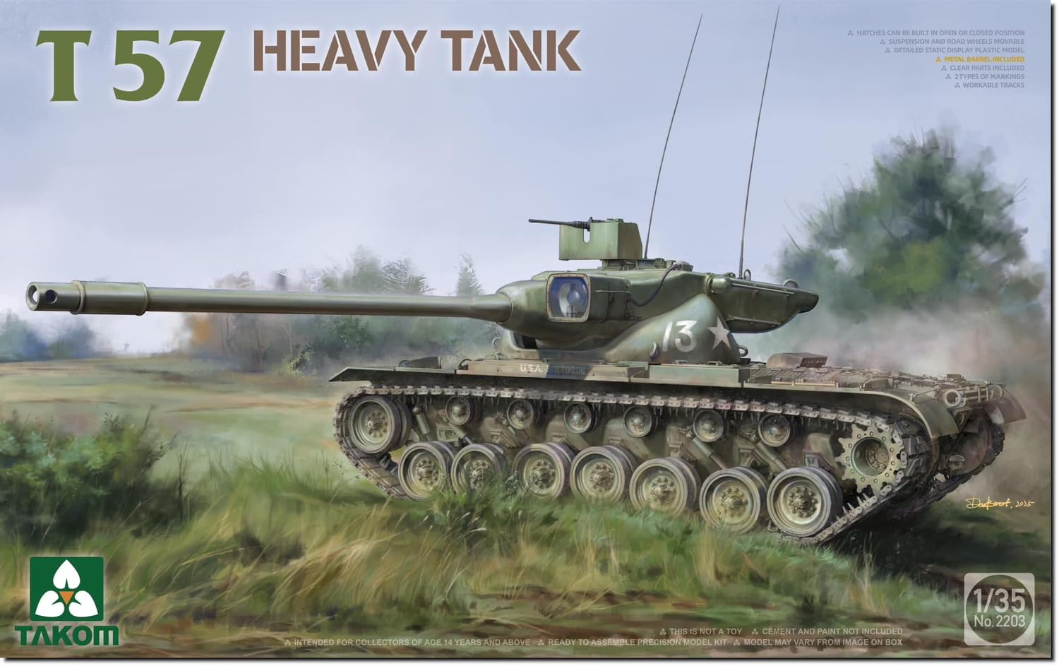 TAKOM 2203 T57 Heavy Tank 1:35 Model Kit