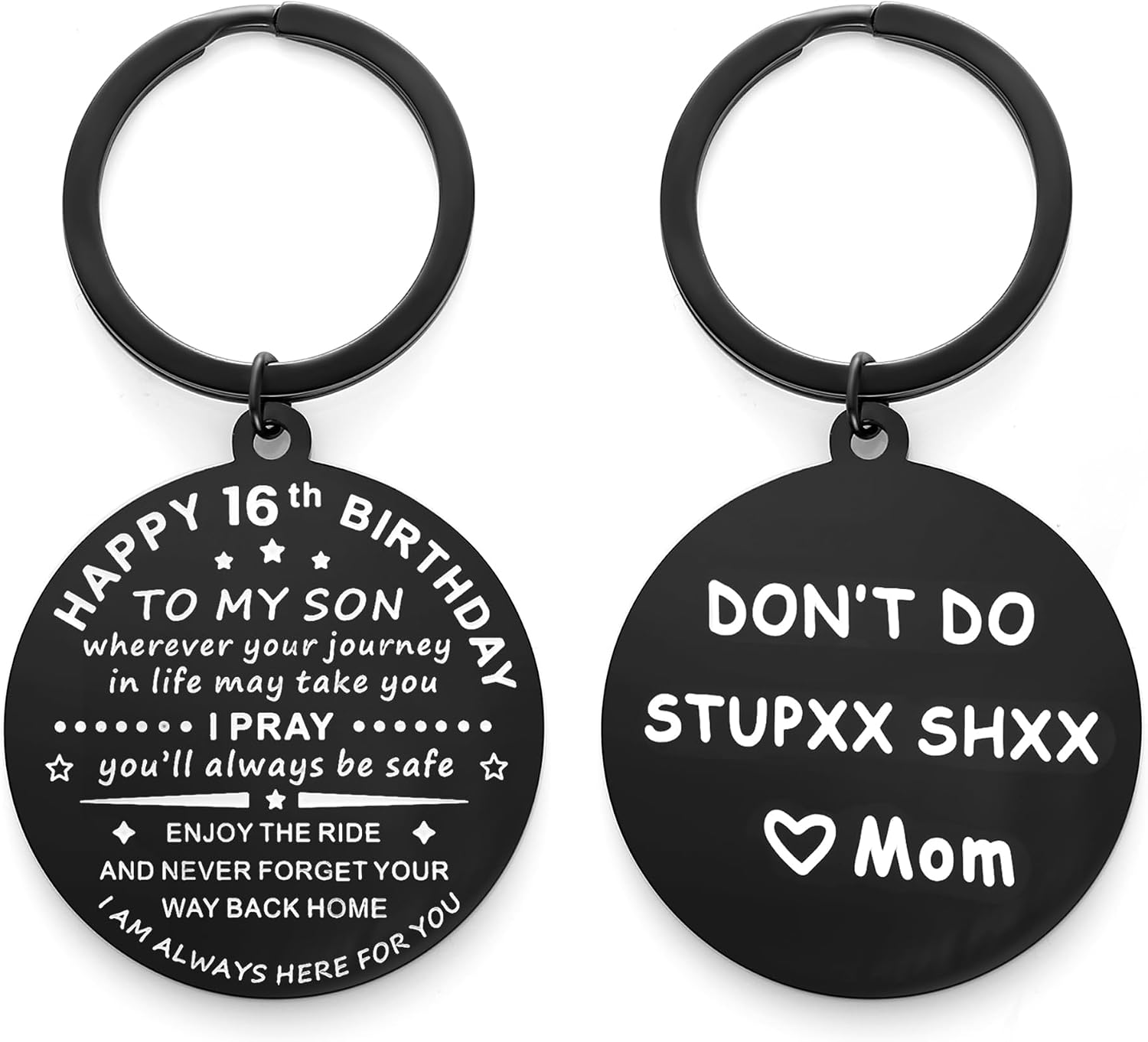 AryaHozel Funny 17th 18th 21st Birthday Keychain Gifts for Son from Mom