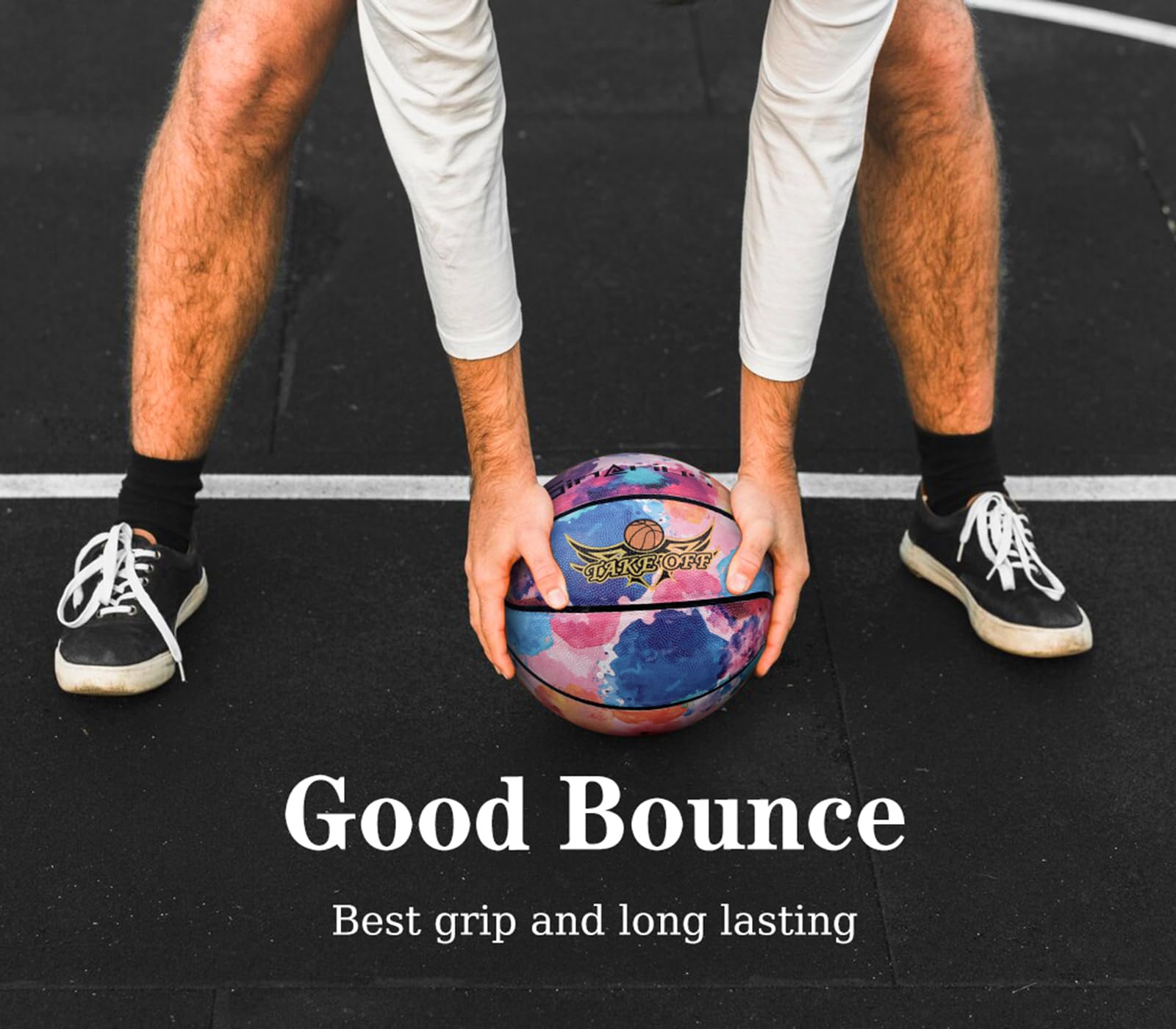 Pallone Da Basket Senston Taglia 7 - In Gomma, Con Pompa E Ago, Unisex, Colorato