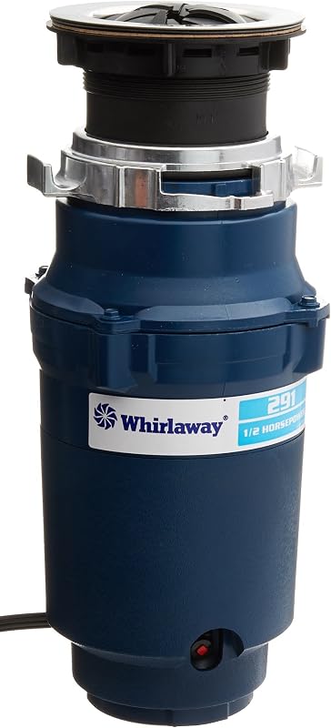 291 1/2 Horsepower Garbage Disposer with Power Cord, Blue