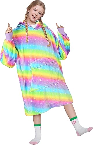 Catalonia - Sudadera con capucha de gran tamaño, forro polar con bolsillo frontal grande, súper suave, cálida y cómoda para adolescentes, niños y