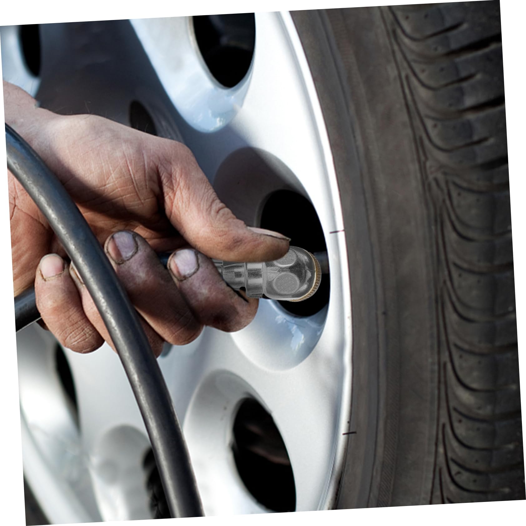 Mikinona Air Chuck for Tires Inflatable Joint Tire Air Chuck Locking Chuck for Air Compressor Accessories Semi Truck Tire Infl