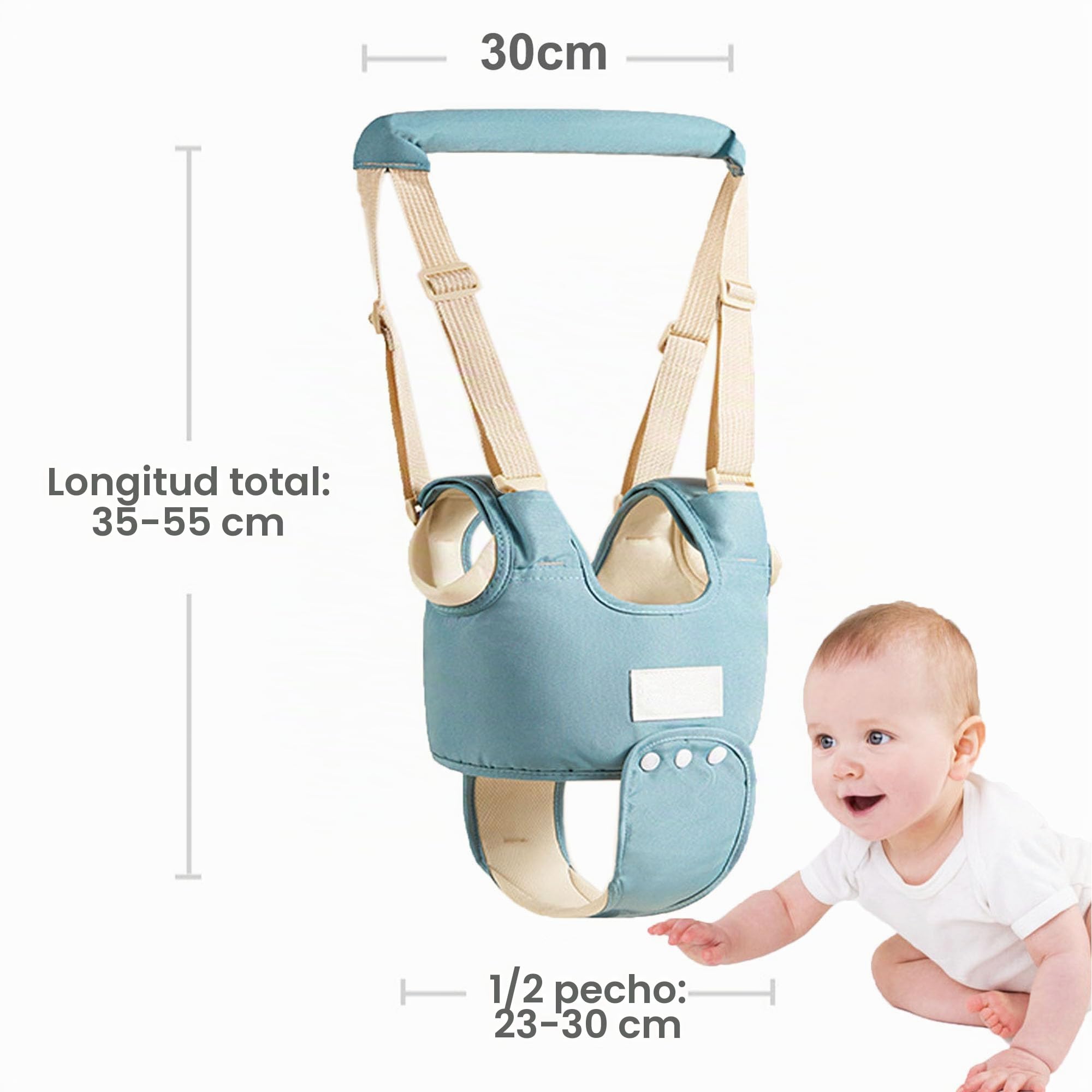 Arnes Bebe para Caminar, Arnés Ajustable de Seguridad para Caminar, Correa Niños Arnes Bebe para Caminar Primeros Pasos, Arnés para Caminar para Bebés de 10 a 36 Meses