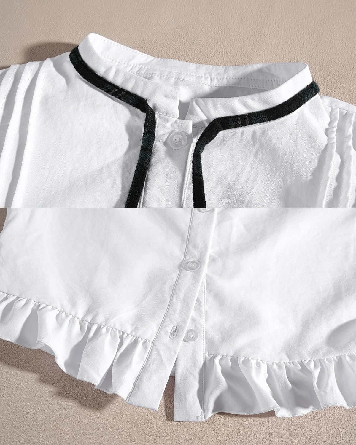 FCCAM Plaid Victorian Dress for Women Long Sleeve 1800s Edwardian Dresses Costume Ball Gown with Pockets S - Image 5