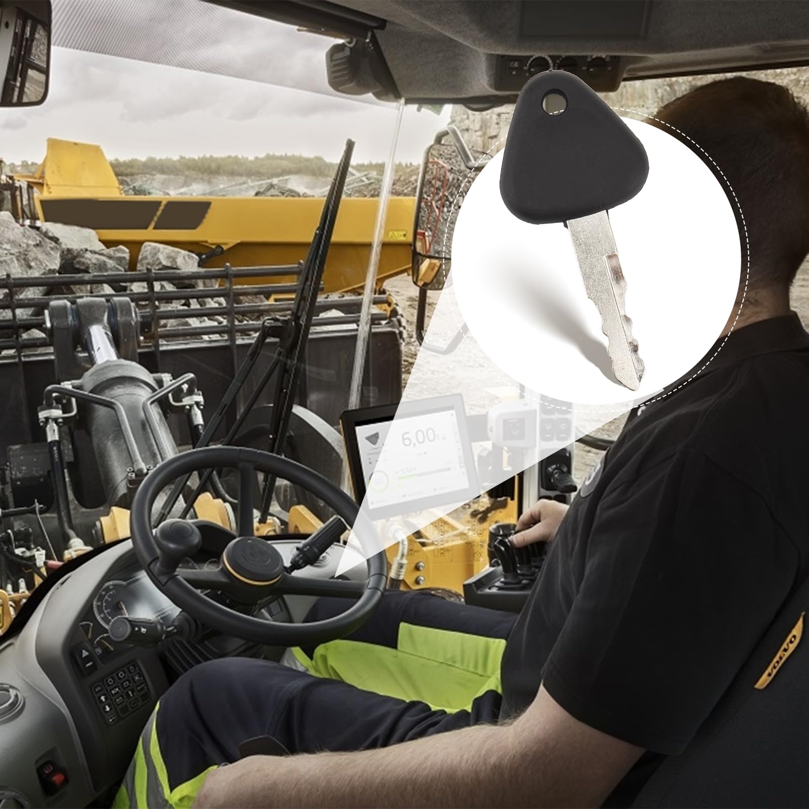 36 Pezzi Kit Chiavi di Accensione,Chiavi di Accensione di Ricambio,Chiavi di Ricambio Interruttore di Accensione Universale per Bulldozer Attrezzature Pesanti Veicoli da Costruzione