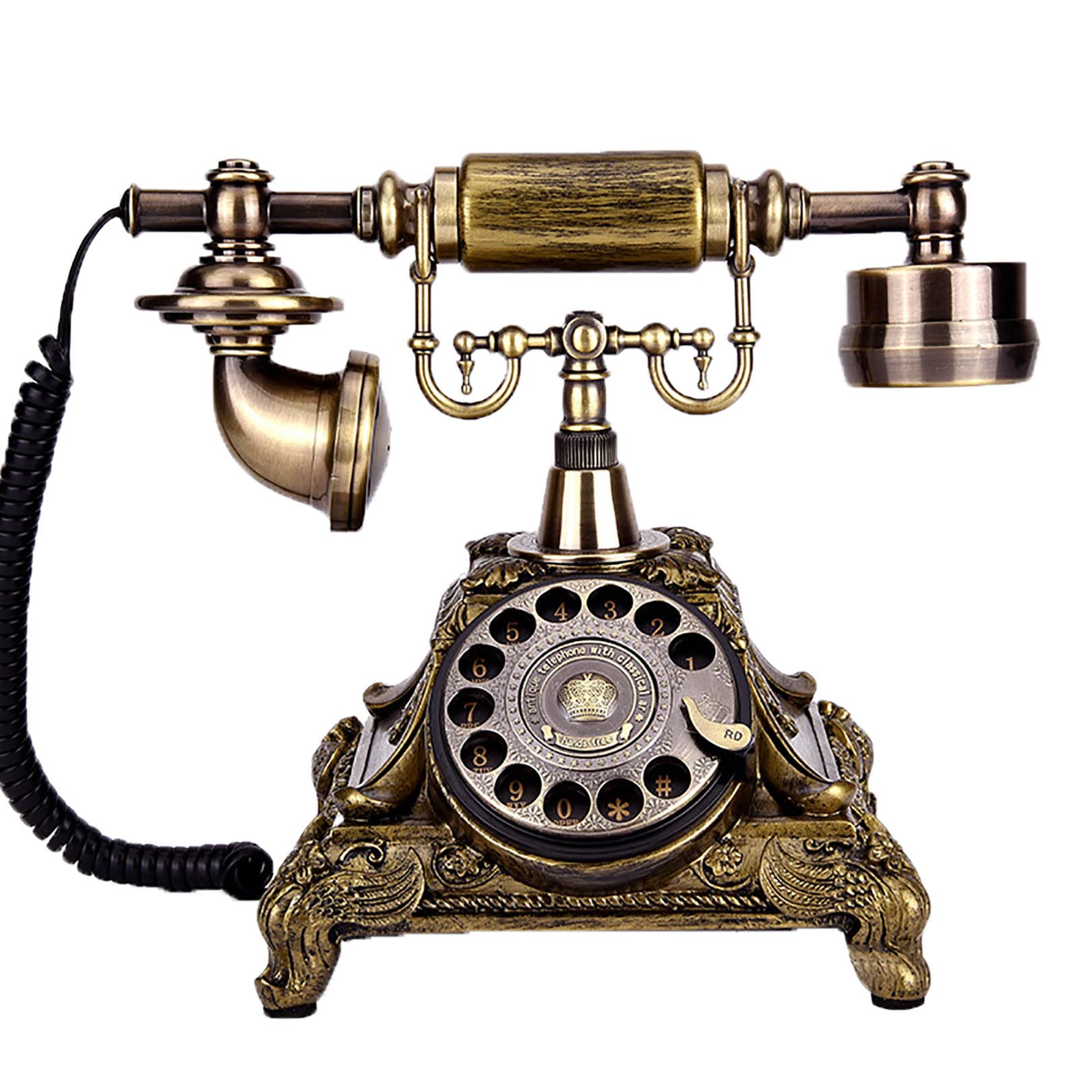 Téléphone rétro rotary au design old fashion et authentique style vintage