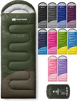 Sleeping Bags for Adults,Compact Lightweight Backpacking Sleeping Bag with Compression Sack for Youth, Camping Essentials Gearfor Hiking Travel Climbing Outdoor&Indoor Use