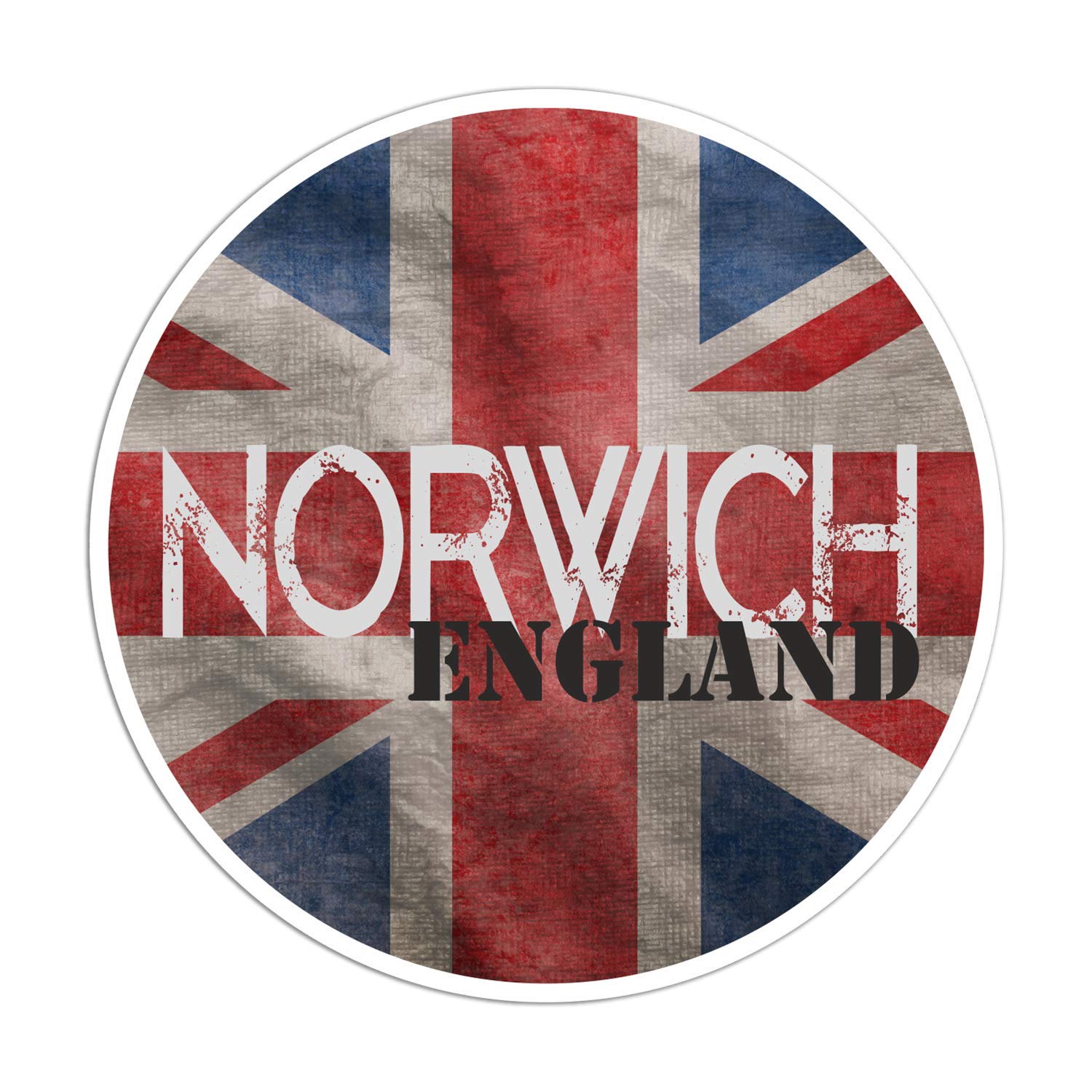 2 x 10cm Norwich England Vinyl Stickers - Travel Sticker Laptop Luggage #23171 (10cm Wide)