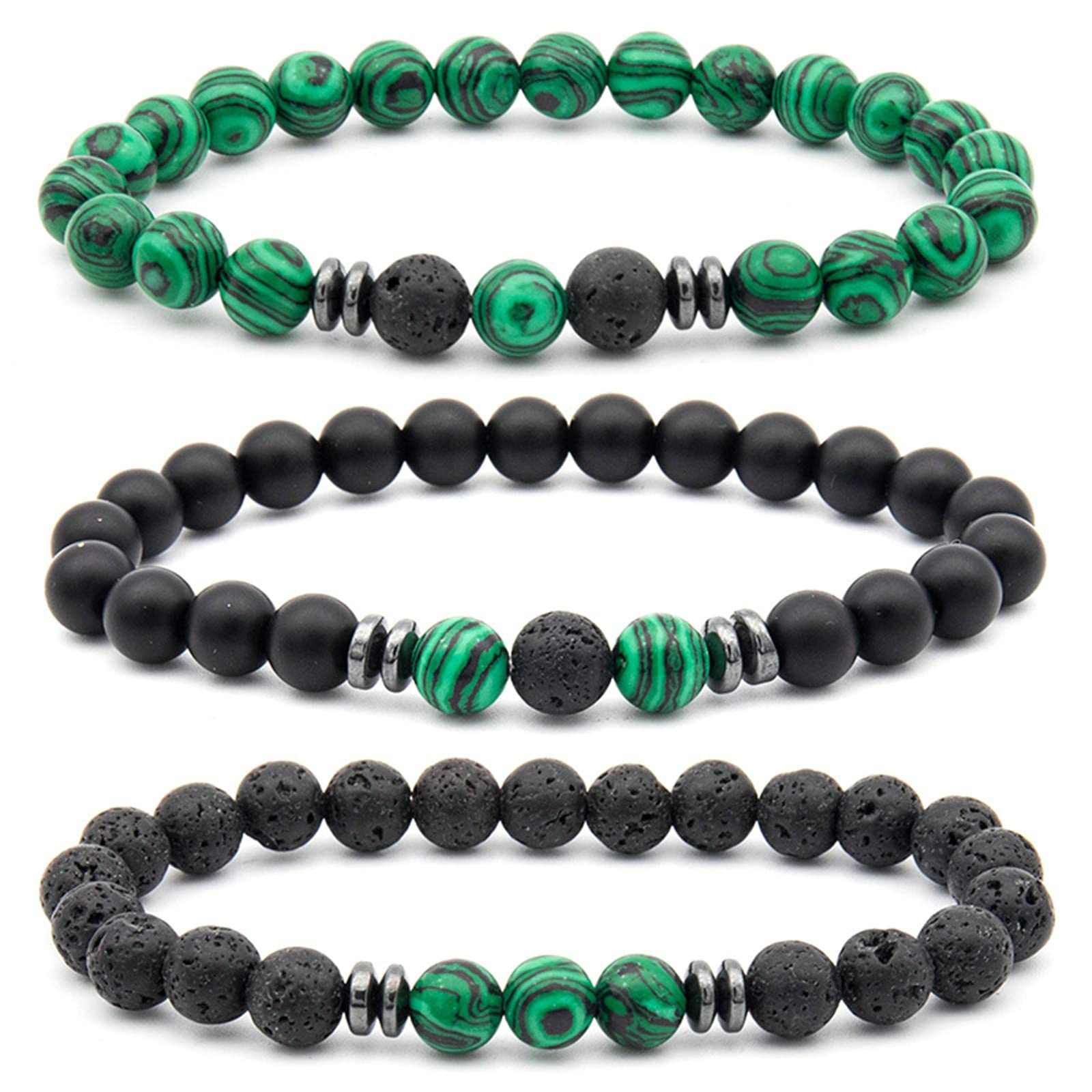 Bracelet en pierre de lave diffuseur pour vos séances de yoga