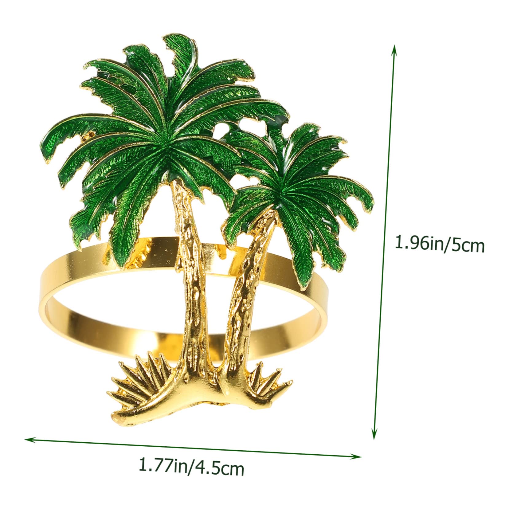 Zerodeko 8pezzi Portatovaglioli Cocco Portatovaglioli Decorativi Per Matrimoni e Hawaii