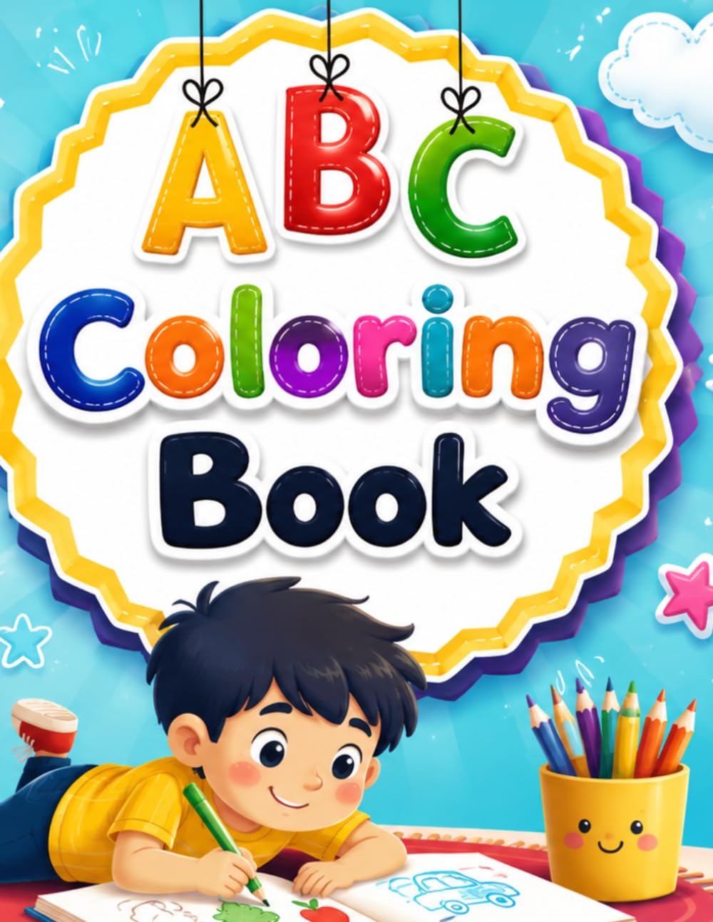 ABC Coloring Book: Alphabet Coloring Book for Little Learners