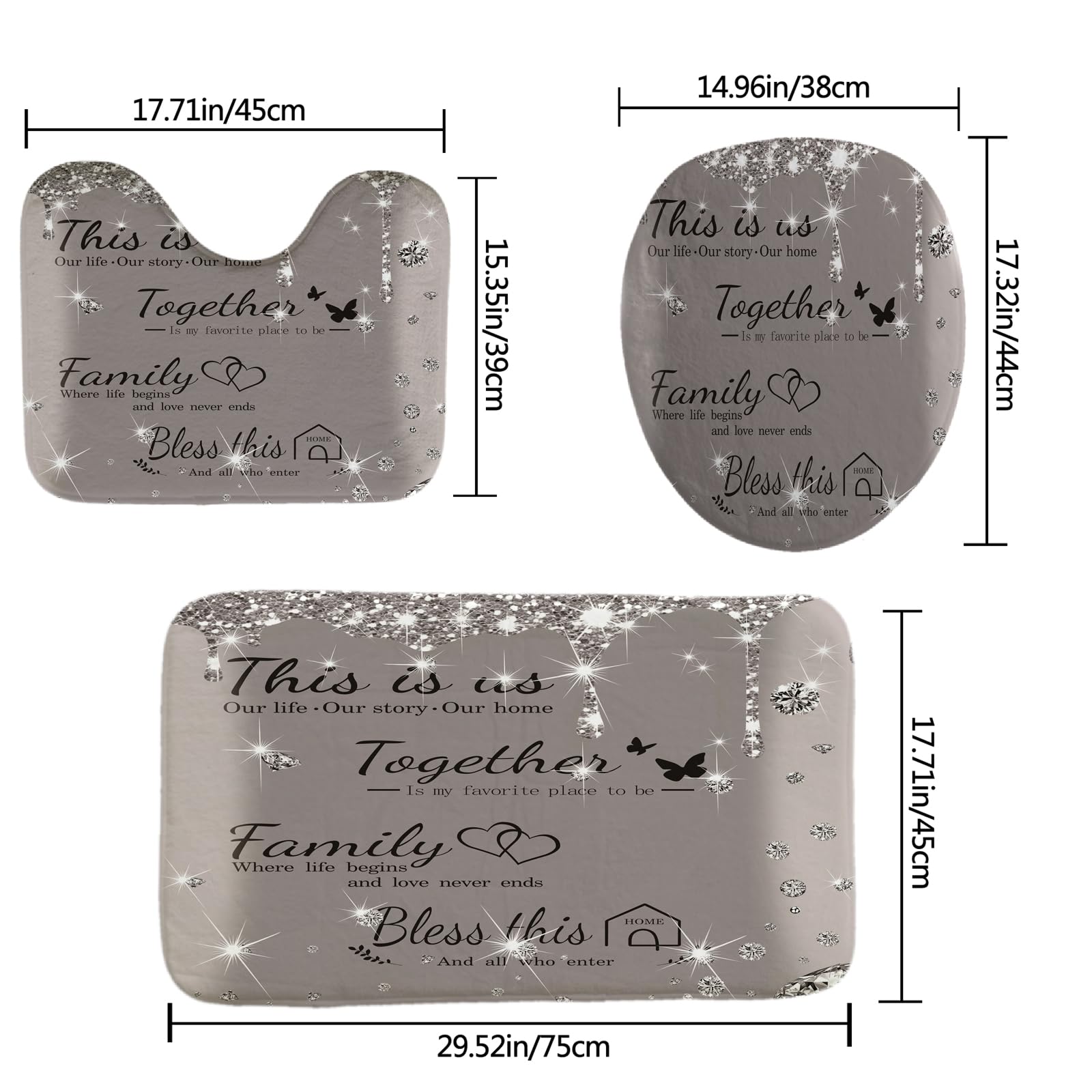 zuanshihui - Set di tende da doccia