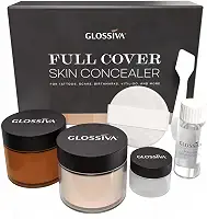 Corretivo de maquiagem à prova d'água para manchas escuras, cicatrizes, vitiligo e muito mais - 2 x 30 ml - Use no corpo, para pernas, para homens e mulheres (2 x 30 ml)