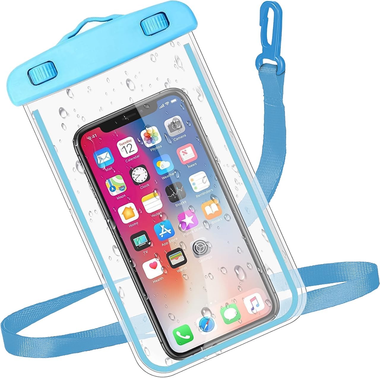 AKSHA SALES Polyvinyl Chloride Waterproof Phone Pouch for Pool and Beach,Underwater Transparent Dry Bag (Pack of 1)-image-23