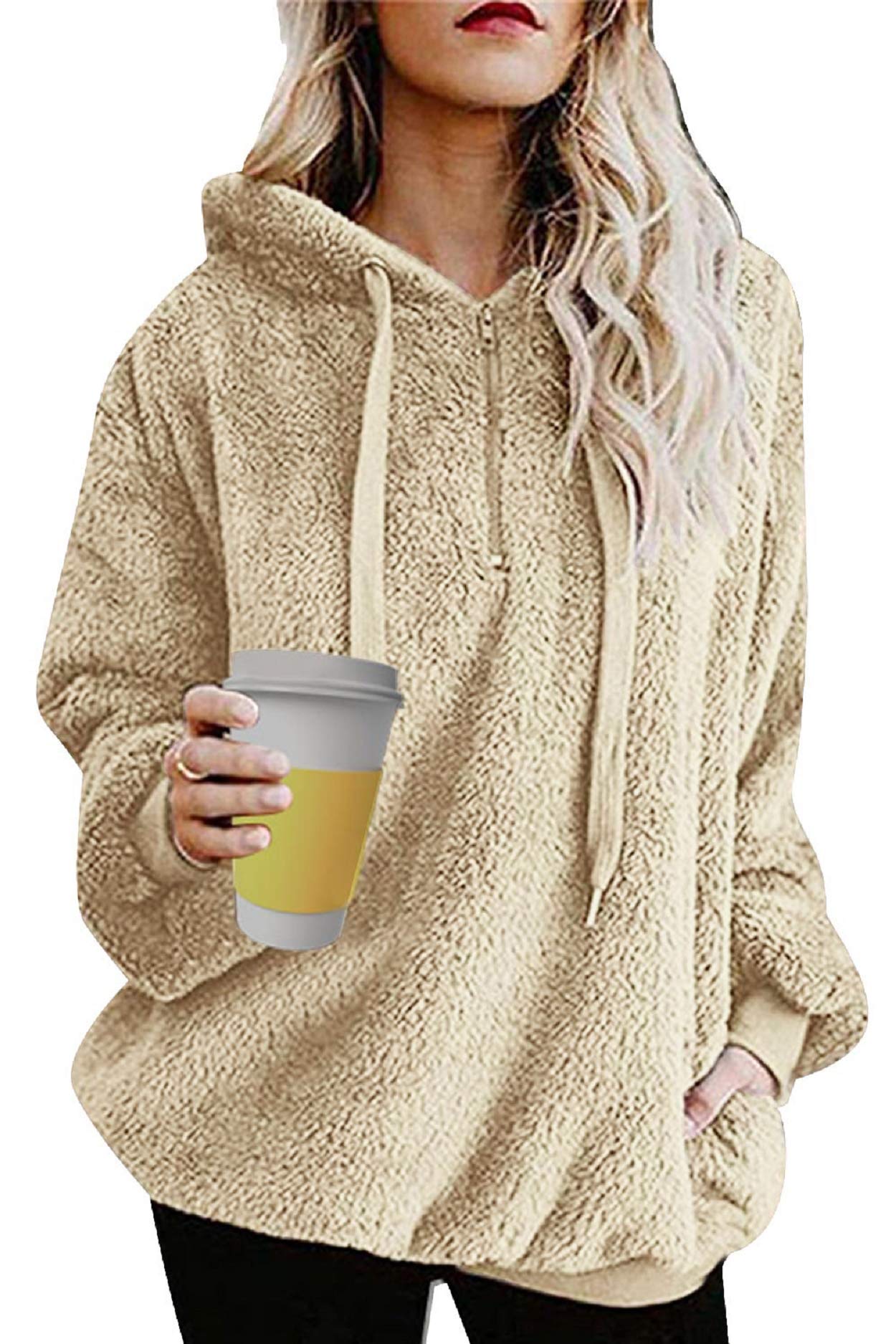 Teddy fleece jumper womens Clearance