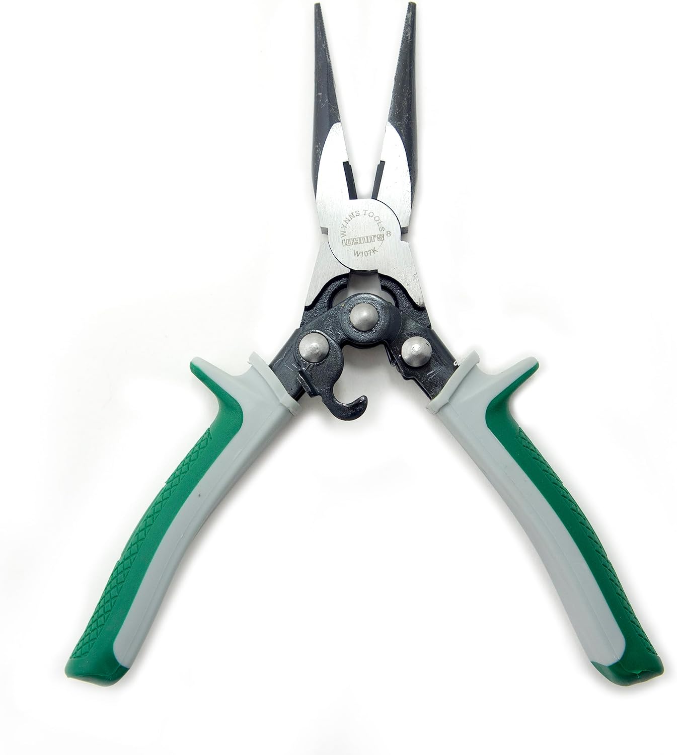 HAND® 8" W107K CR-V Steel Professional Needle Nose Multi-Use Pliers with Wire Cutters, Used for Cutting Clamping Pinching Bending & Metal Boning Cutting