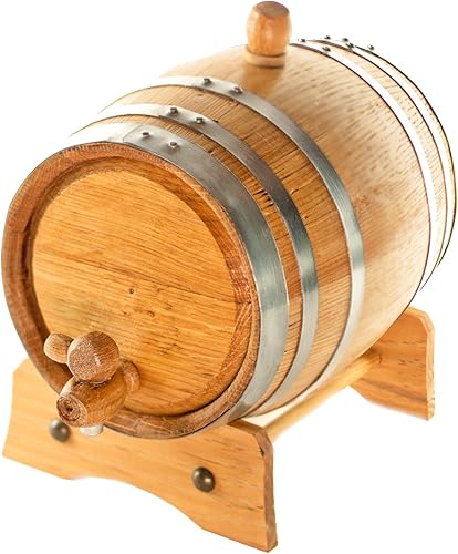 Barril de roble americano  hecho a mano utilizando roble blanco americano  añeja tu propio de whisky, cerveza, vino, borbón, tequila, salsa picante