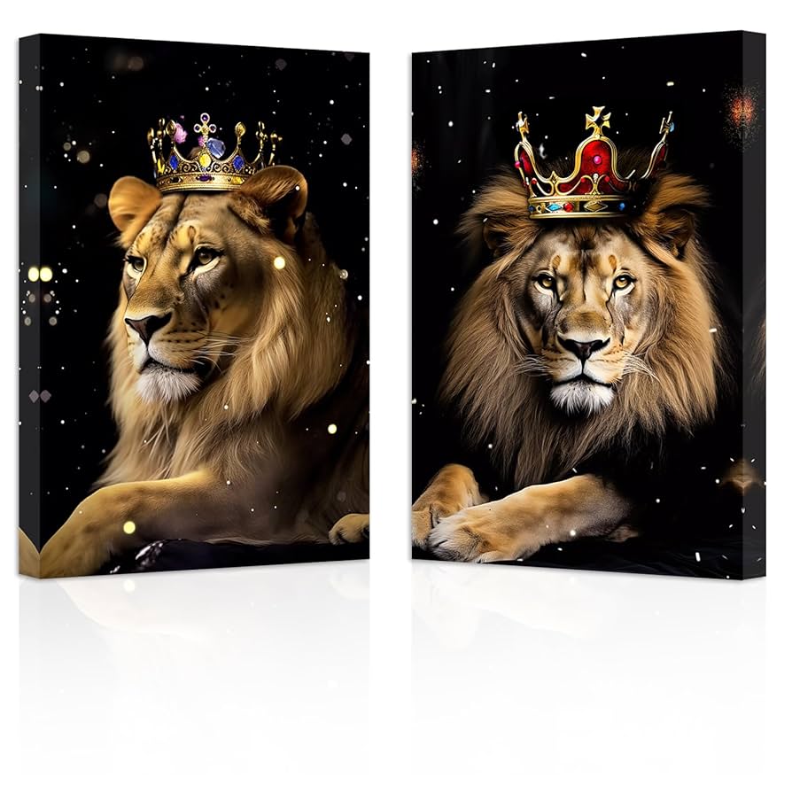 Society6 ケース Lion by Felicia Atanasiu Amazon.com: ZXHYWYM Lion and Lioness Canvas Wall Art 2