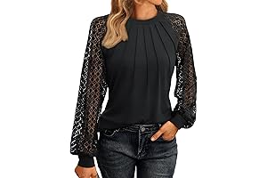 Lace Black and White Blouse: Timeless Elegance for Work and Play