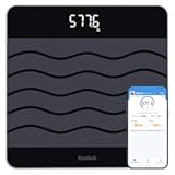 600lb Digital Bathroom Scale for Body Weight and BMI Via Smart APP, High Accuracy in 0.1lb Assured by Weighing Professional Since 2001, 8mm Tempered Glass, Extra Large LED Display, Black