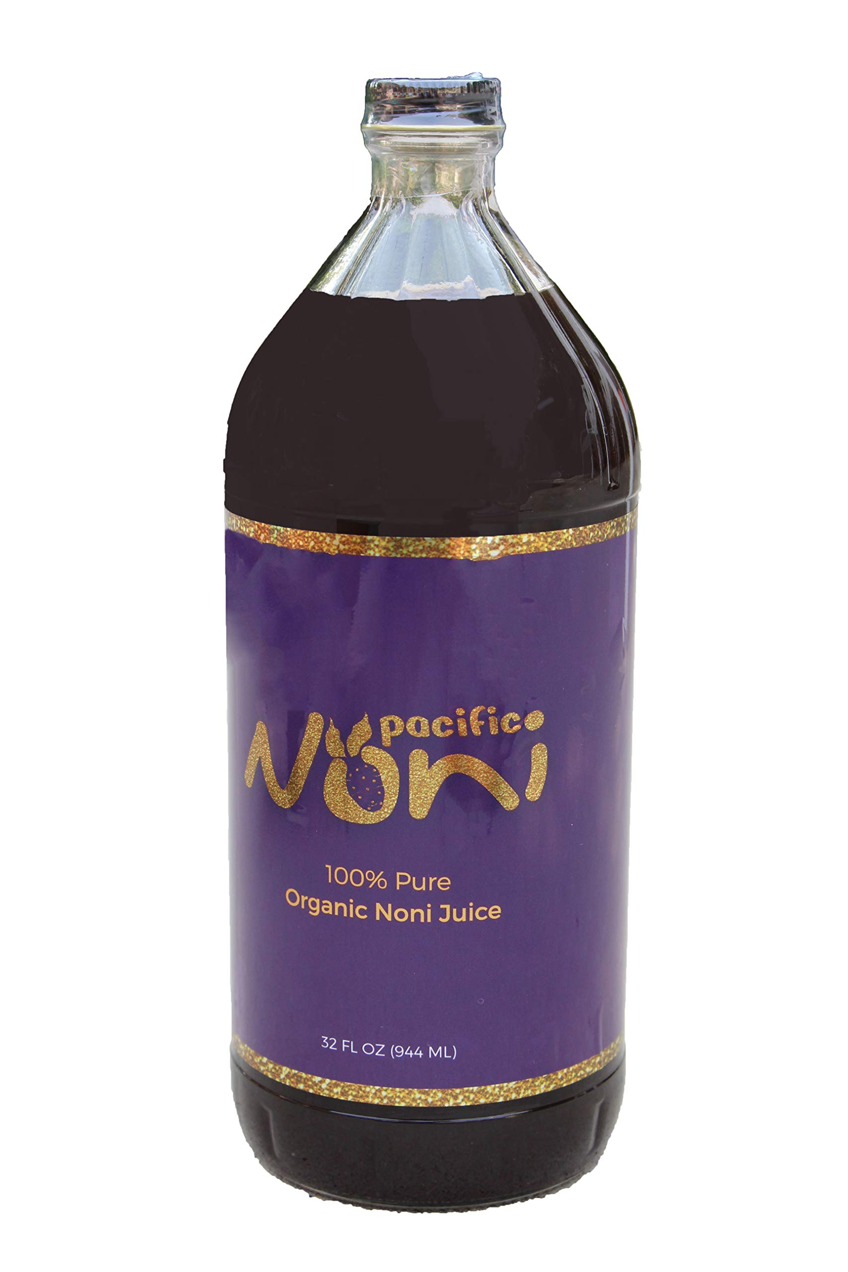 Noni Juice - 32 Oz Glass - Pure Organic Noni Juice