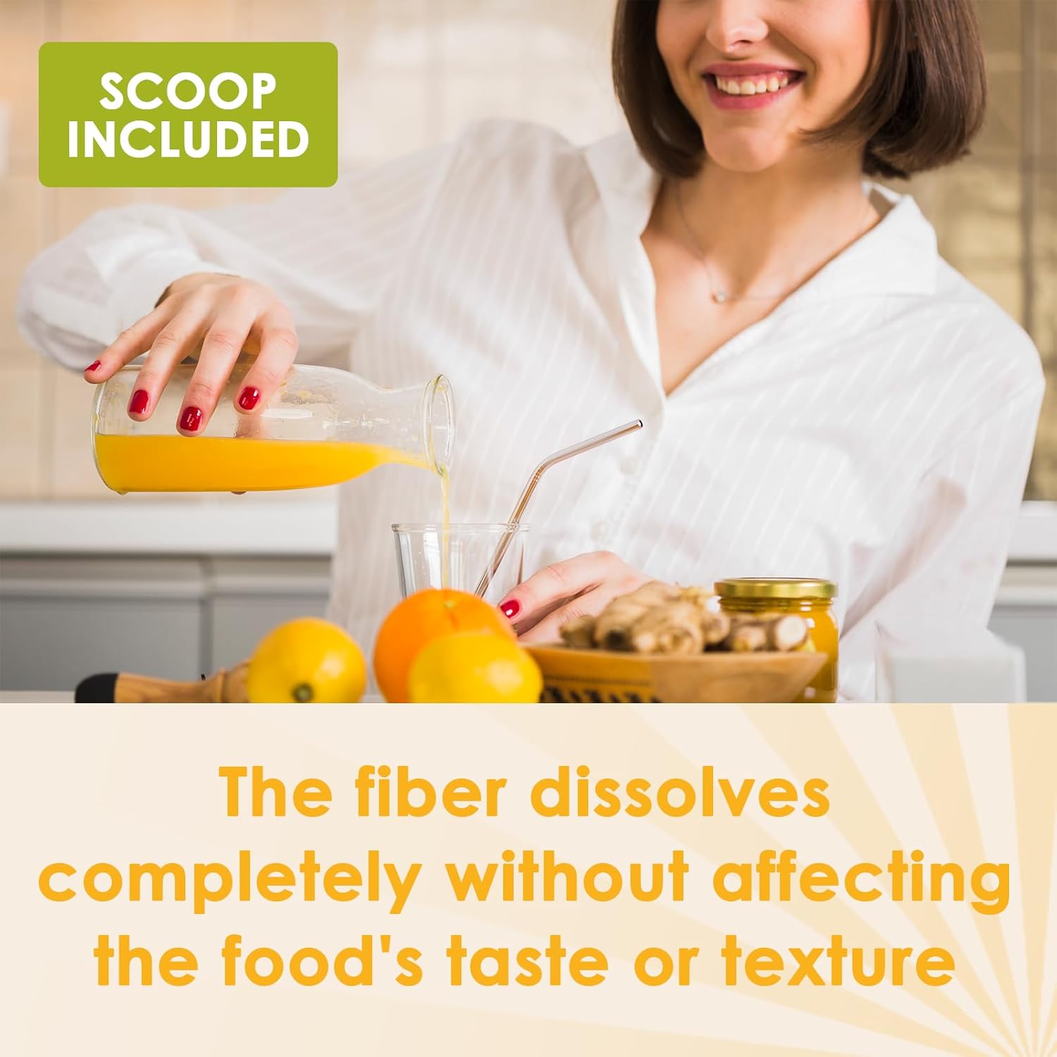 ZEBORA Fiber Supplement Powder, Soluble Prebiotic Fiber Powder Unflavored with Acacia for Digestive Health, Regularity and Hunger Control No Sugar Added, No Grit, Gluten Free, 70 Servings - Image 7