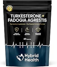 Turkesterone + Fadogia Agrestis | 1000 MG | Maximum Strength Supplement | Strength, Performance & Power | 100% Natural Non-GMO Vegan | 60 Capsules