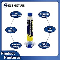 Vista 4 de Pasta de fundente de soldadura sin limpieza, fundente de soldadura para soldadura fuerte de tubos de cobre, soldadura de estaño, flujo de soldadura