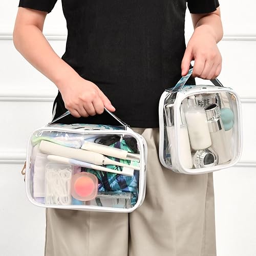 Miniatura 6 de Watercolor Cat Clear Toiletry Bag for Traveling,2 Pack Makeup Cosmetic Bag with Zipper,Travel Bag for Toiletries,Travel Essentials 21214359