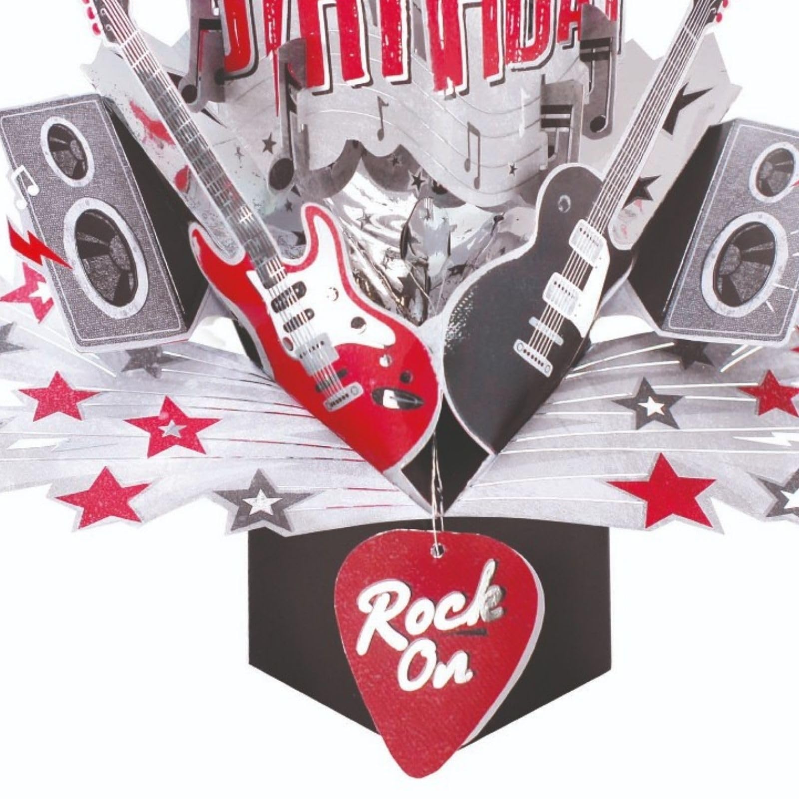 'Happy Birthday' Rock Pop-Up Kartka z życzeniami Original Second Nature 3D Pop Up Cards