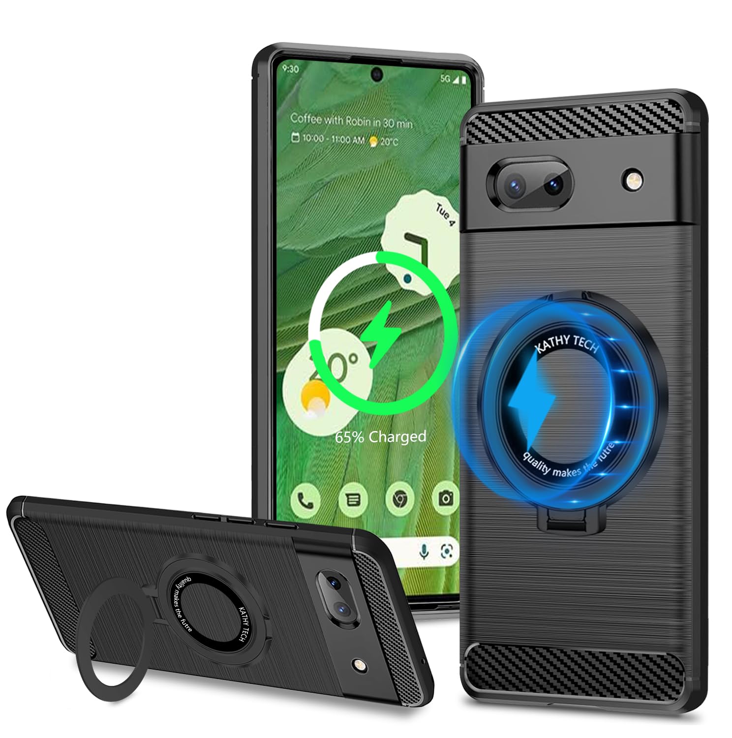 Amazon.co.jp: Google Pixel 8a ケース Magsafe対応 リング付き 隠し 