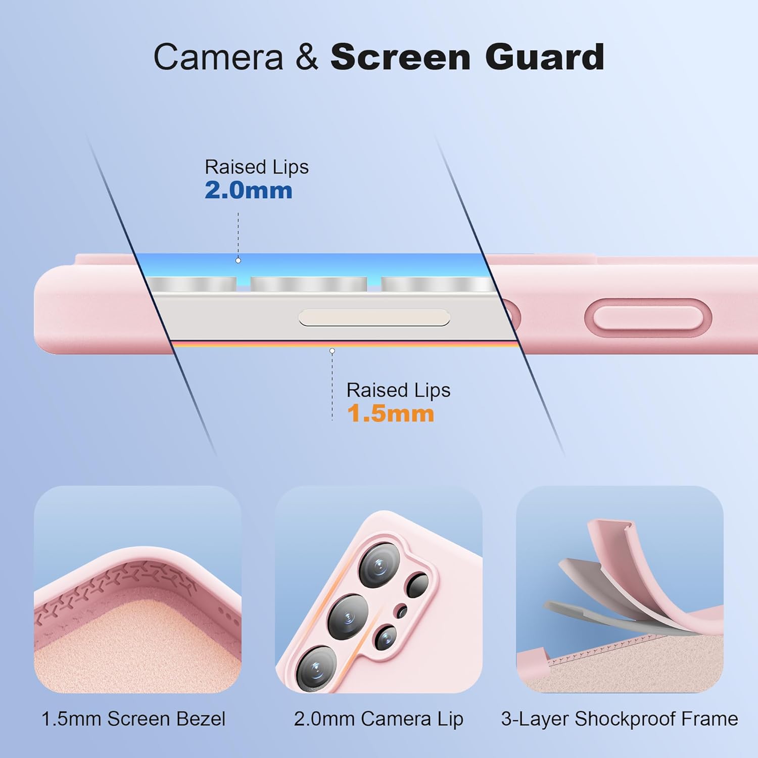 Designed for Samsung Galaxy S25 6.2'' with Magnetic Ring Stand[Compatible with Mag-Safe][Military-Grade Protection] Slim Liquid Silicone S25 Phone Case for Men Wowen,Pink - Image 5