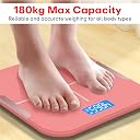 PRIME PICK Digital Weight Machine for Body Weight – Extra Thick Bathroom Scale with Large LCD Display, USB Charging & Anti-Slip Base – Weighing Scale (Rose Gold) gallery image