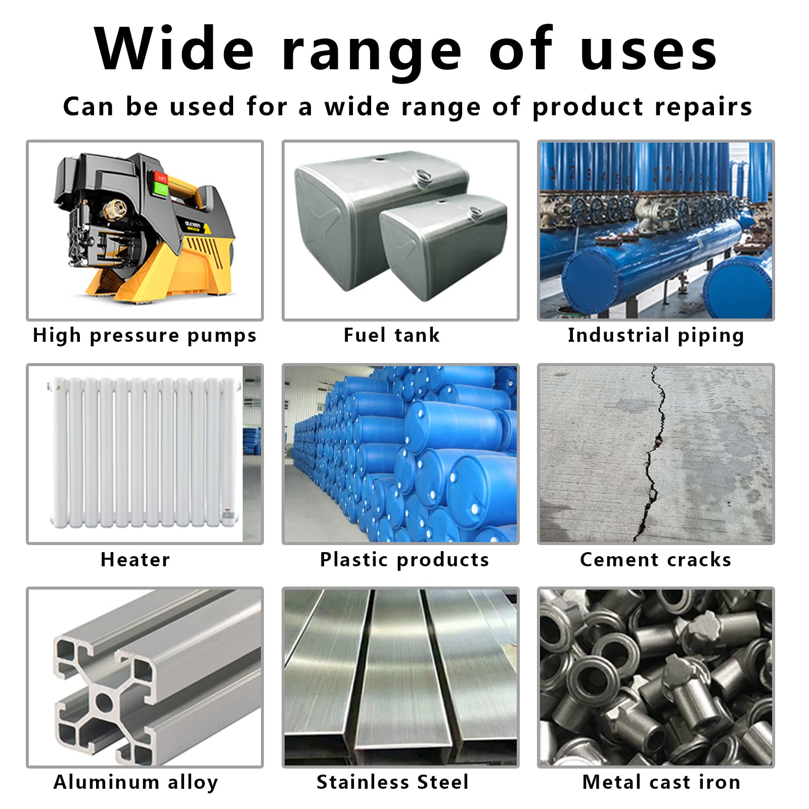 Metal Glue, 100g Heavy Duty Epoxy Resin Glue, Welding Metal, Plastic