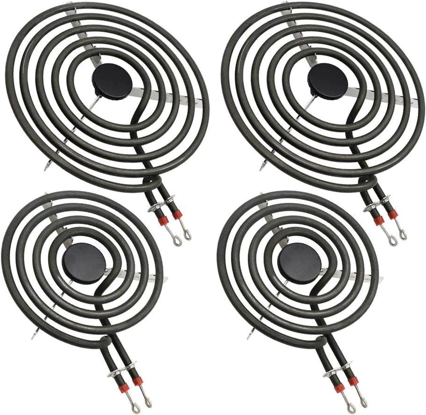 【2026 UPGRADED】 MP22YA Electric Range Burner Element Unit Set - Replacement for Ken-more Whirlpool May-tag Hardwick Norge Ranges/Stoves - Include 2 pcs MP15YA 6" and 2 pcs MP21YA 8" by Beaquicy