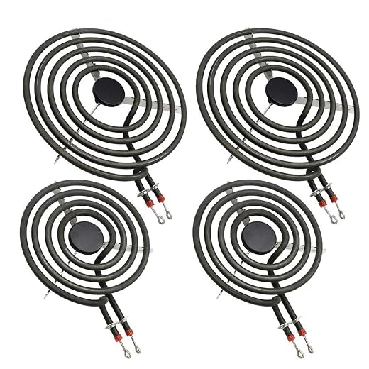 【2026 UPGRADED】 MP22YA Electric Range Burner Element Unit Set - Replacement for Ken-more Whirlpool May-tag Hardwick Norge Ranges/Stoves - Include 2 pcs MP15YA 6" and 2 pcs MP21YA 8" by Beaquicy