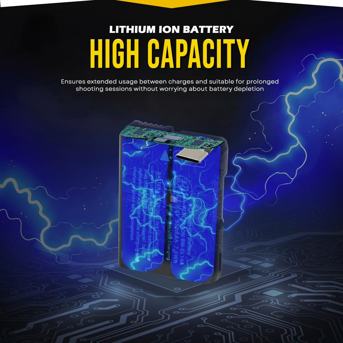 BM Premium 2 Pack of EN-EL14A Batteries and Dual Bay Battery Charger for Nikon D3100, D3200, D3300, D3400, D3500, D5100, D5200, D5300, D5500, D5600, DF Coolpix P7000, P7100, P7700, P7800 Cameras